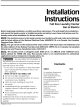 Frigidaire FLEB43RGS0 Installation Instructions Manual