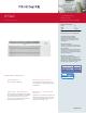Frigidaire PTAC FRP12PTT2R Brochure & Specs