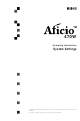 RICOH AFICIO 470W Operating Instructions Manual