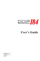 RICOH DDP184 User Manual