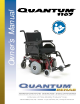 Pride Mobility Quantum 1107 Owner's Manual