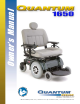 Pride Mobility Quantum 1650 Owner's Manual
