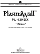 Runco PlasmaWall PL-43HDX Owner's Operating Manual