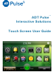 ADT ADT Pulse Touch Screen User Manual