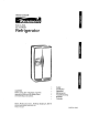 Kenmore Side by side Refrigerator Owner's Manual