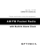Optimus AM/FM Pocket Radio Owner's Manual