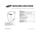 SAMSUNG WASHING MACHINE User Manual