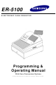 Samsung ER-5100 Programming &  Operating Manual