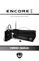 Nady Systems Encore I Owner's Manual