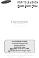 SAMSUNG PDP-TELEVISION Owner's Instructions Manual