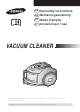 SAMSUNG Vacuum cleaner Operating Instructions Manual