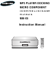 SAMSUNG MM-X5 Instruction Manual