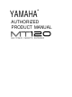 Yamaha MT120 Operation Manual