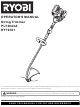 RYOBI PLT3043A Operator's Manual