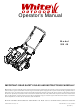 White Outdoor SB 45 Operator's Manual
