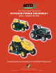 MTD Garden Tractors User Manual