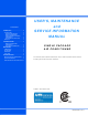 York SINGLE PACKAGE AIR CONDITIONER User's, Maintenance  And  Service Information  Manual