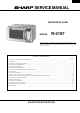 Sharp R-2197 Service Manual