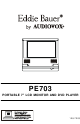 Audiovox Eddie Bauer PE703 Manual