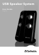 Verbatim USB Speaker System User Manual