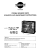 Toyoset Radiant 101 Operation And Maintenance Instructions