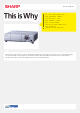 Sharp PG-D40W3D Specification Sheet