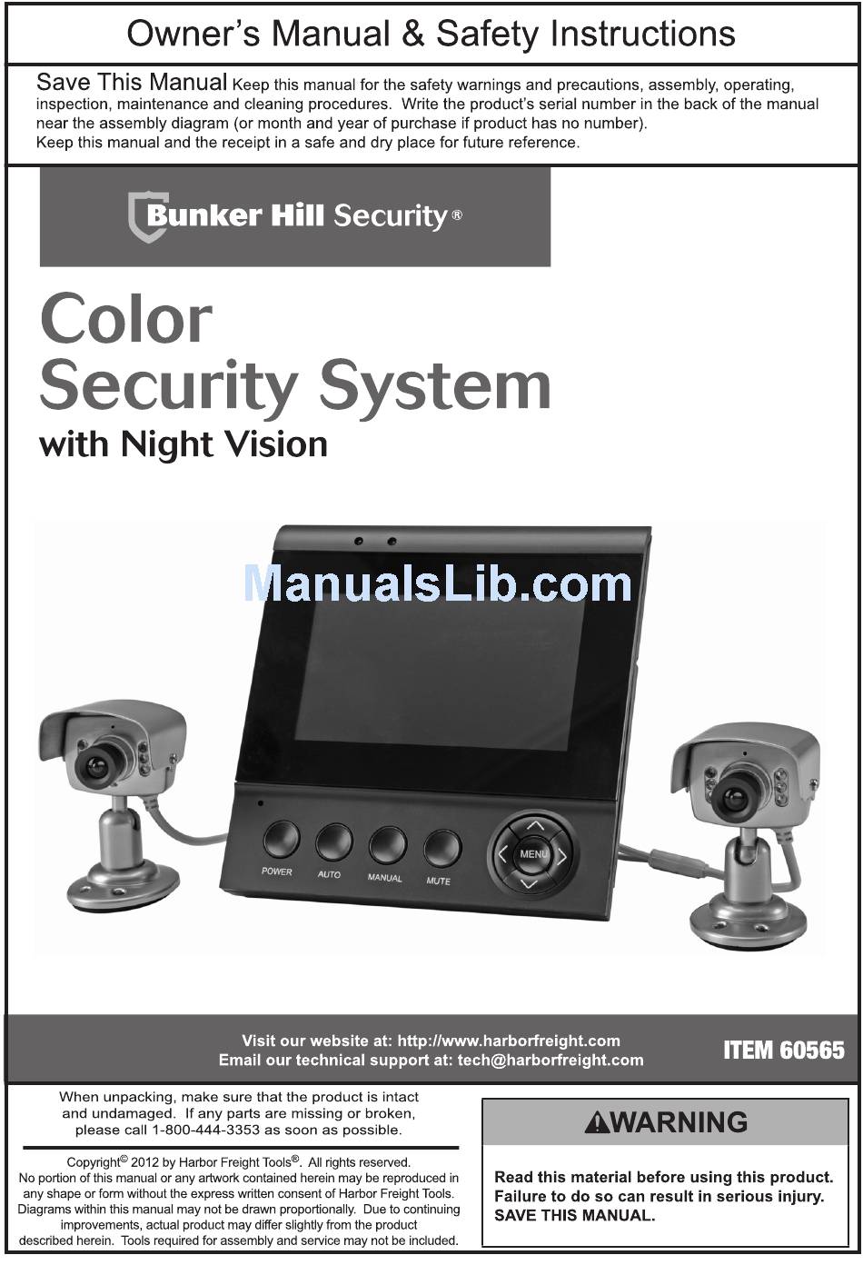 BUNKER HILL SECURITY 60565 OWNER'S MANUAL Pdf Download | ManualsLib