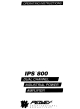 Peavey IPS 800 Operating Instructions Manual