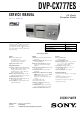 Sony DVP-CX777ES Service Manual
