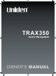Uniden TRAX350 Owner's Manual