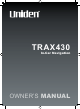 Uniden Trax430 Owner's Manual