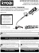 Ryobi RY41131 Operator's Manual