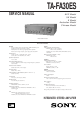Sony TA-FA30ES Service Manual