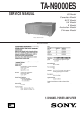 Sony TA-N9000ES Service Manual