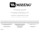 maytag AUTOMATIC WASHER Use & Care Manual
