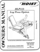 Hoist Fitness HLP123 Owner's Manual