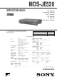 Sony MDS-JE520 Service Manual