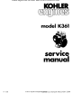 Kohler K361 Service Manual
