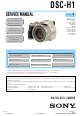 Sony DSC-H1 Service Manual
