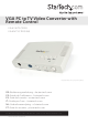 StarTech.com VGA2NTSCPRO Instruction Manual