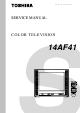 Toshiba 14AF41 Service Manual