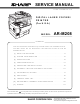 Sharp AR-M208 Service Manual