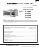 Sharp R-1750 Service Manual