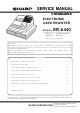 Sharp ER-A440 Service Manual