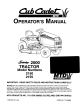 Cub Cadet 2150 Operator's Manual