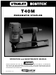 Stanley Bostitch T40M Operation And Maintenance Manual