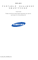 Samsung SCH-i910 User Manual