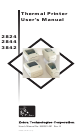 Zebra 2824 User Manual