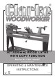 Clarke WOODWORKER CWL1000CF Operating And Maintenance Instructions Manual