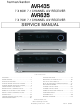 Harman Kardon AVR435 Service Manual